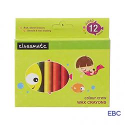  Classmate Wax Crayons - Jumbo (12 Shades)