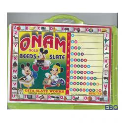 Onam Gold Beeds Slate